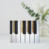 ピアノ鍵 ポストカード (スタンド正面)