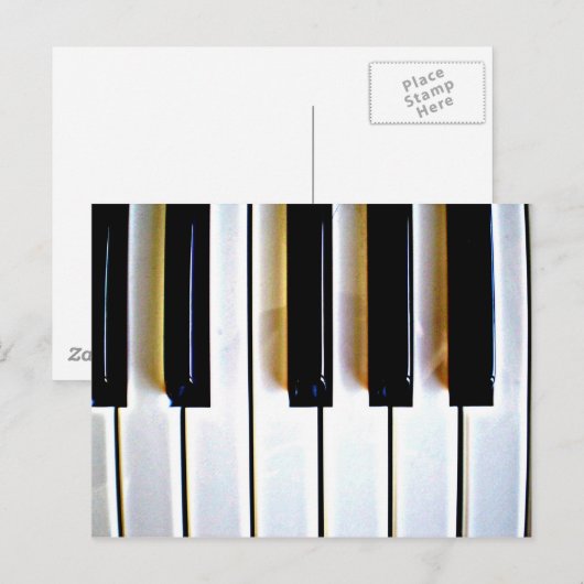 ピアノ鍵 ポストカード (正面/裏面)