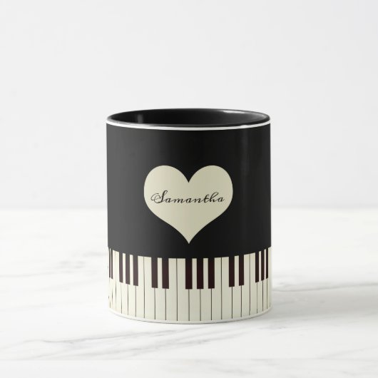 ピアノ鍵 マグカップ (中央)