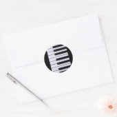 ピアノ鍵 ラウンドシール (封筒)