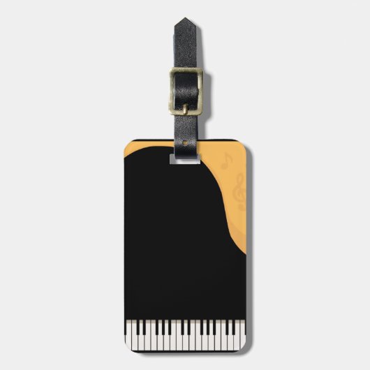 ピアノ鍵 ラゲッジタグ (正面縦)