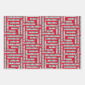 ピアノ鍵 ラッピングペーパーシート (正面)