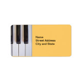 ピアノ鍵 ラベル (正面)