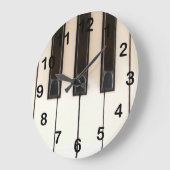 ピアノ鍵 ラージ壁時計 (傾斜)