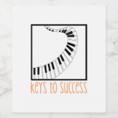 ピアノ鍵 ワインラベル (シングルラベル)