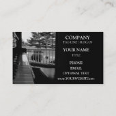 ピアノ鍵-名刺のテンプレート 名刺 (裏面)