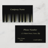 ピアノ鍵 名刺 (正面/裏面)