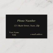 ピアノ鍵 名刺 (裏面)