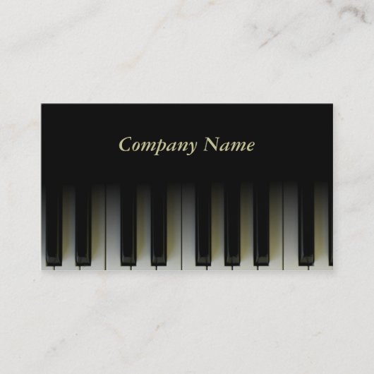 ピアノ鍵 名刺 (正面)
