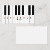 ピアノ鍵 名刺 (正面/裏面)
