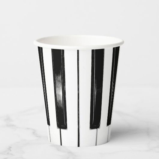 ピアノ鍵 紙コップ (正面)