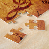 ピアノ鍵(音符とバラ) ジグソーパズル (側面)