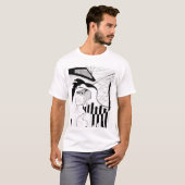 ピアノ鍵 Tシャツ (正面フル)