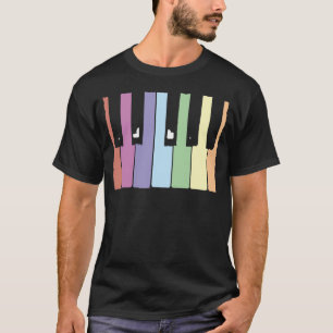 ピアノ鍵 Tシャツ