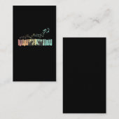 ピアノ音カラフル楽ノートキーボードプレーヤーピアニスト 名刺 (正面/裏面)