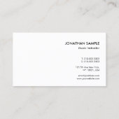 ピアノ音楽の先生のインストラクターのクリエイティブのモダン 名刺 (裏面)