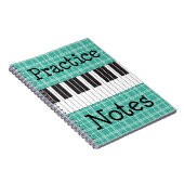 ピアノ音楽の練習のノート ノートブック (右側)