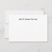 ピアノ音楽をテーマにした サンキューカード (裏面)