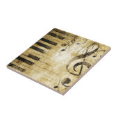 ピアノ音楽ノート タイル (側面)