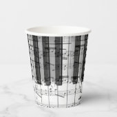 ピアノ音楽ノート 紙コップ (正面)