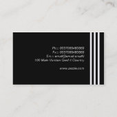 ピアノ音楽ビジネスカード 名刺 (裏面)