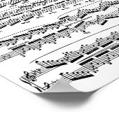 ピアノ音楽ポスター ポスター (角)