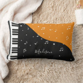 ピアノ音楽名前をカスタムするの装飾用クッション ランバークッション (ブランケット)