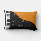 ピアノ音楽名前をカスタムするの装飾用クッション ランバークッション (裏面)