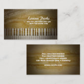 ピアノ音楽業界カード 名刺 (正面/裏面)