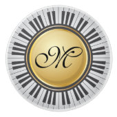 ピアノ音楽用キャビネットのノブ セラミックノブ (正面)