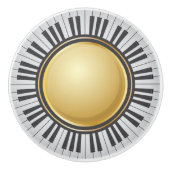 ピアノ音楽用キャビネットのノブ セラミックノブ (正面)