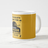 ピアノ音楽試験おめでとう ジャンボコーヒーマグカップ (正面右)