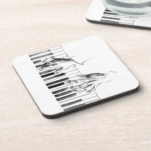 ピアノ音楽 コースター (左側)