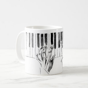 ピアノ音楽 コーヒーマグカップ