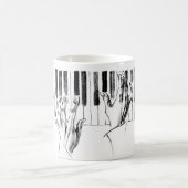 ピアノ音楽 コーヒーマグカップ (中央)