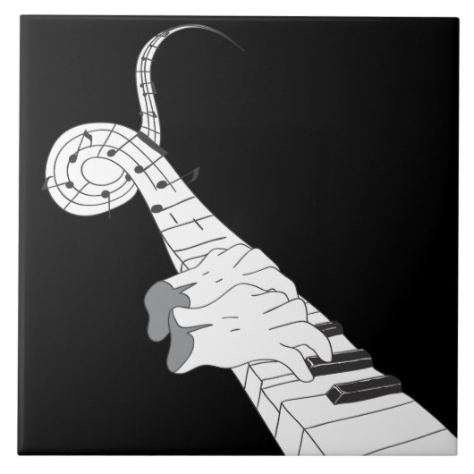 ピアノ音楽 タイル (正面)