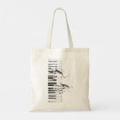 ピアノ音楽 トートバッグ (裏面)