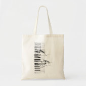 ピアノ音楽 トートバッグ (正面)
