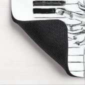 ピアノ音楽 マウスパッド (コーナー)