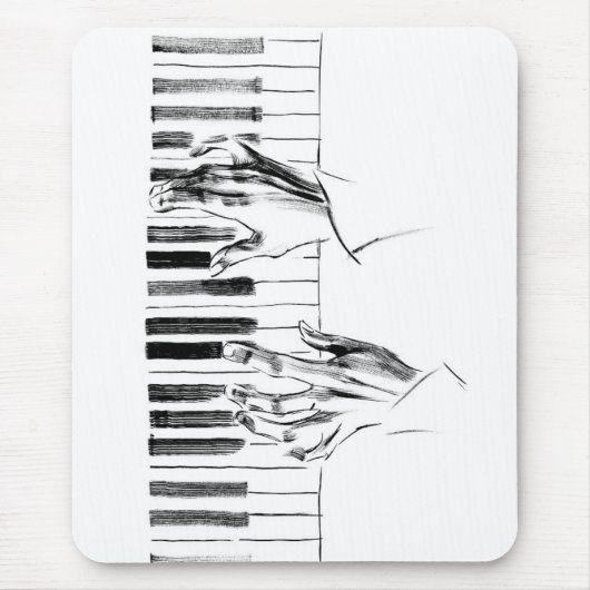 ピアノ音楽 マウスパッド (正面)