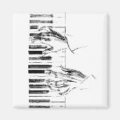 ピアノ音楽 マグネット (正面)