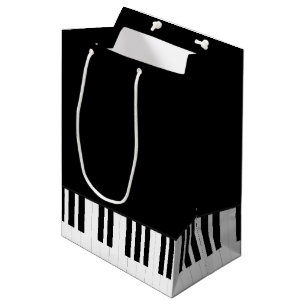 ピアノ音楽 ミディアムペーパーバッグ