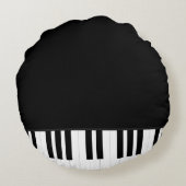 ピアノ音楽 ラウンドクッション (裏面)