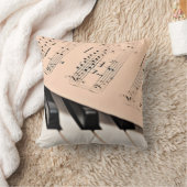 ピアノ音楽、人気があるデザイン クッション (ブランケット)