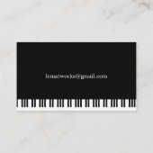ピアノ音楽 名刺 (裏面)