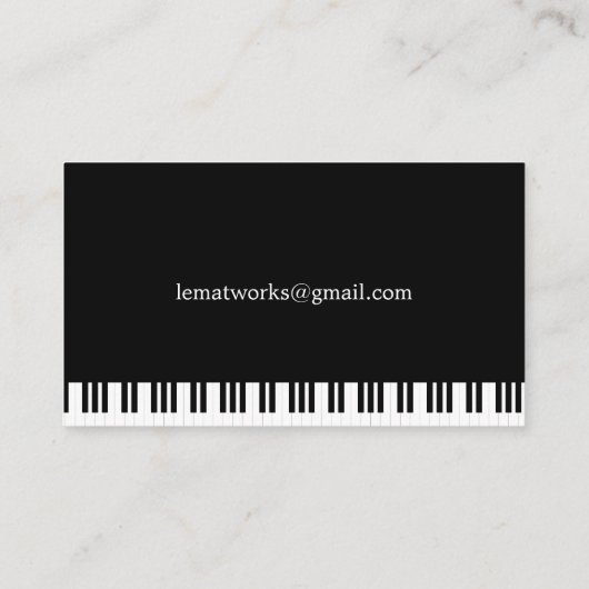 ピアノ音楽 名刺 (裏面)