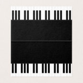 ピアノ音楽 名刺 (内部フラット)