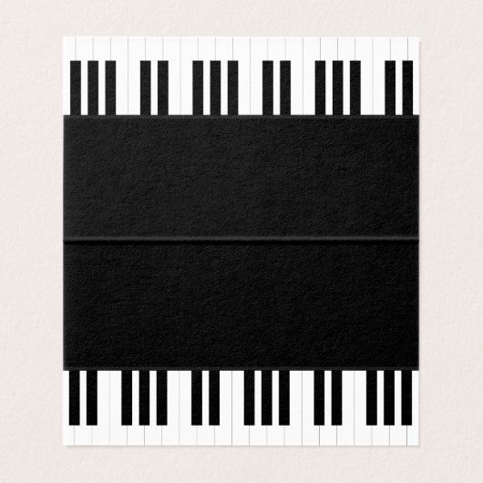 ピアノ音楽 名刺 (内部フラット)