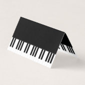 ピアノ音楽 名刺 (正面)