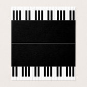 ピアノ音楽 名刺 (外部フラット)